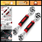 Universal Socket Wrench Set 52-IN-1 & 48-IN-1 Dog Bone Tool, 360 Rotating Adjus. Fixed Price $51.99.