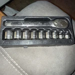 Snap-on Usa 3/8" Ratchet Flank Drive 6POINT Metric Socket Set Rfsm 18MM W Tray. Fixed Price $162.00.