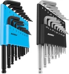 36-PIECE Hex Key Wrench Set With Ball End Sae/metric Sizes And 2 Storage. Fixed Price $13.79.