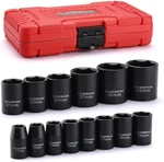Casoman 14 Pieces 1/2-INCH Drive Impact Socket Set, Shallow(cr-v). Fixed Price $31.66.