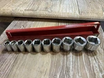 Matco Tools Series 1/2" Drive 8 Point Shallow Double Square Hex Socket Set. Fixed Price $274.95.