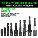 9PCS Socket Adapter Drill Bits Set Hex Impact Driver Tools 1/4" 3/8" 1/2" Shank. Fixed Price $8.95.