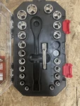 Husky 24-PIECE Sae/metric 3/8 In. Drive Ratchet And Socket Set With Case. Fixed Price $18.95.
