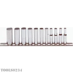 J47203 1/4" Drive 11-PIECE Metric Deep Socket Set 12 Point Proto. Fixed Price $104.99.