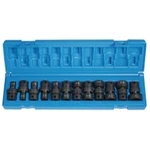 Grey Pneumatic 12 Piece 3/8" Drive Universal Swivel Sae Impact Socket Set. Fixed Price $182.32.