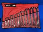 Proto J1200FBASD 14 Pc.black Combination Wrench Set. Fixed Price $300.00.