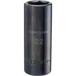 Craftsman Sockets, 1/2" Drive 22MM Metric Deep Imp CMMT16085. Fixed Price $18.08.