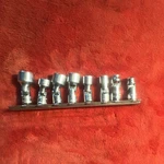 Snap-on Swivel Sockets Sae /metric 8PC Chrome. Fixed Price $100.00.