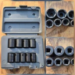 Vntg Sears Craftsman 9PC Usa Metric 3/8 Drive Impact Socket Gk Set 19410 Vgc. Fixed Price $47.99.