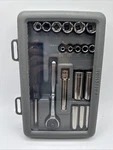 Sears Craftsman Usa 19PC 1/4" Drive 6 Point Metric Socket Wrench Set 34801. Fixed Price $39.99.