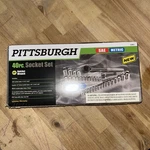 Nip Pittsburgh #62843 40PC Metric & Sae 3/8IN Socket Ratchet Set (sealed). Fixed Price $28.99.