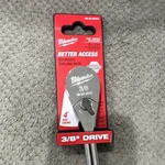 MILWAUKEE-48-22-9038-DRIVE-RATCHET-38-IN-DRIVE-8-12-IN-OAL-CHROME. Fixed Price $55.00.