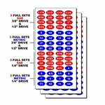 Labels For Sockets & Tools Decal Stickers Pack Box Drawers M33. Fixed Price $8.49.