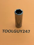 Snap On Tools Usa New 3/8" Drive 11/16" Sae Deep Point Chrome Socket SFS221. Fixed Price $35.95.