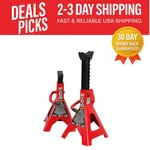 Big Red T43202 Steel Jack Stands - Ton Capacity For Safe Vehicle Support. Fixed Price $48.99.