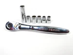 Sears Craftsman Usa Thin Profile 3/8 Drive Ratchet 44995 Vr + Sockets. Fixed Price $95.00.