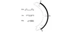 Textar 91054600 Brake Shoe Set, Parking For Mercedes-benz. Fixed Price $45.60.
