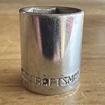 Craftsman 14MM Shallow Socket 3/8" Drive Point Missing Grip Sleeve Band 42556. Fixed Price $17.95.