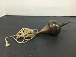 Large Antique Common Sense Brass Turnip Plumb Bob 2 Lbs. 10 Oz. 6 In.. Fixed Price $124.99.