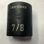 Craftsman 7/8" X 1/2" Dr Impact Socket - 6PT Cmmt 15856 Free Usa Ship. Fixed Price $11.96.