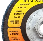 Forney 71921 Flap Disc, Type 29 Blue Zirconia With Pack Of 1,. Fixed Price $23.99.