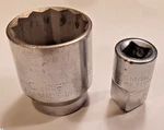 Craftsman 1-7/16 Chrome 12 Pt. Dr. Socket -v- 47551 With 1/2" Adapter 4271. Fixed Price $25.74.