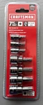 Craftsman #CMMT34449 7-PC 1/4" & 3/8" Drive Torx Bit Socket Set Fast Shipping. Fixed Price $38.42.
