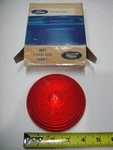 1961-70 Ford Truck Lens Front Turn Indicator Red 4.25" Od Snap Nos. Fixed Price $24.00.