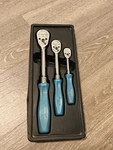 Snap On Tools Usa Rare 3PC Pearl Blue Hard Handle Ratchet Set Vintage. Fixed Price $619.99.