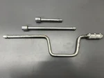 (h) Vintage Crescent Tools 1/2" Drive Speeder Wrench & Extensions LS16 LS13 LS12. Fixed Price $50.00.