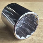 Kobalt 19MM Shallow Socket 3/8" Drive 12 Point 22819 Made Usa Nos. Fixed Price $19.95.