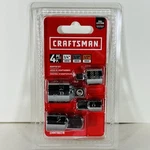Socket Adapter Set Craftsman 4-PIECE 1/4" 3/8" 1/2" CMMT99278 New. Fixed Price $19.95.