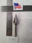New Falcon Sgs 1/4" Shank Carbide Burr SM-6 Double Cut. Cone Shape (G100). Fixed Price $14.95.