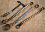 Mechanic Tools: Lot Of Hd Large Box Wrenches + Socket Used 5/8 Up 1/4. Fixed Price $19.50.