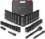 Eastvolt Mechanic Tool Kits, Drive Socket Set, 46 Pieces, With 72 Tooth Reversib. Fixed Price $54.99.