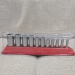 Snap-on Tools 211SFY Piece 3/8" Drive 12 Point Sae Deep Socket Set New Chrome. Fixed Price $250.00.