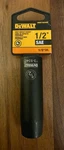 Dewalt 1/2" Drive 6-POINT Sae Deep Impact Socket DWMT73934OSP 73-934D. Fixed Price $9.50.