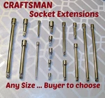 Craftsman Socket Extensions 1/4", 3/8" & 1/2" Drive - Bar Fast Ship. Fixed Price $9.99.