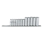 Proto J52209 Socket Set,chrm,range 8 19 MM,12POINT 4JW20. Fixed Price $142.16.