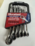 Duralast Sae Universal Ratcheting Wrench Set Piece # 64-145. Fixed Price $20.00.