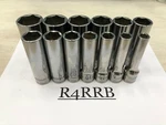 Snap-on Tools Usa New 1/2" Drive Sae Piece Deep 6PT Chrome Socket Set 313TSYA. Fixed Price $500.00.