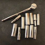 Husky Set W/ratchet Wrench 1/2" Drive 11 Pc Deep Sae 12 Pt Tools. Fixed Price $27.55.
