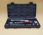 Hyper Tough 54-PIECE 1/4 &3/8 Inch Drive Socket Set 8UJ0004G (incomplete). Fixed Price $17.50.