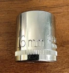 Craftsman Usa 16MM Socket 12 Point 3/8" Drive 44311 (bottom Knurl Mm). Fixed Price $9.50.
