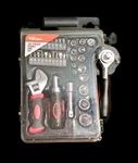 Hyper Tough Stubby Adjustable Tool 38PC Wrench Ratchet Screwdriver Sockets Bits. Fixed Price $15.15.
