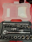 Autocraft 22 Pc 1/4" Cr-v Drive Ratchet Socket Set AC333. Fixed Price $24.99.