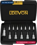 Lexivon Torx Bit Socket Set, Premium S2 Alloy Steel 13-PIECE Star T8 T60. Fixed Price $37.44.