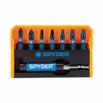 Spyder 19027 8-PC 1" Impact Driver Bit Kit PH1 PH2 SQ1 SQ2 T20 T25 + Holder. Fixed Price $23.26.