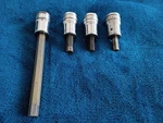 Snap-on 4PC 1/2 Sae Hex Bit Socket Driver Set 5/16", 3/8" And 6018 .. Fixed Price $29.99.
