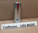 Craftsman 5/8" Spark Plug Socket 3/8" Dr. Rubber Insert 43324 Series Ee New Usa. Fixed Price $12.95.